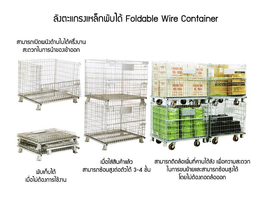 Foldable Wire Container