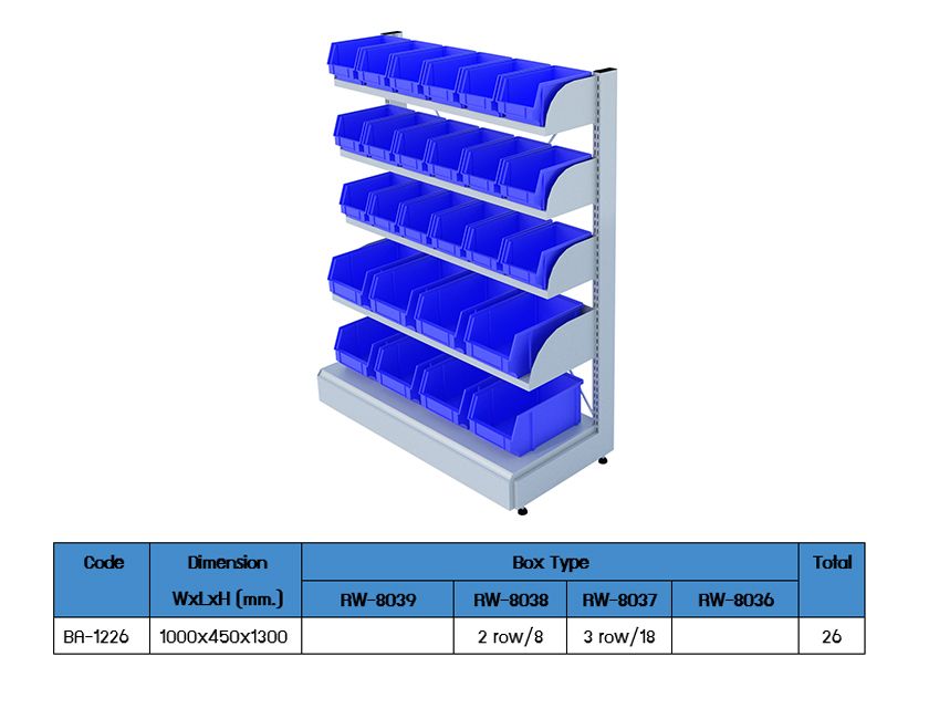 Box Shelf Storage Rack