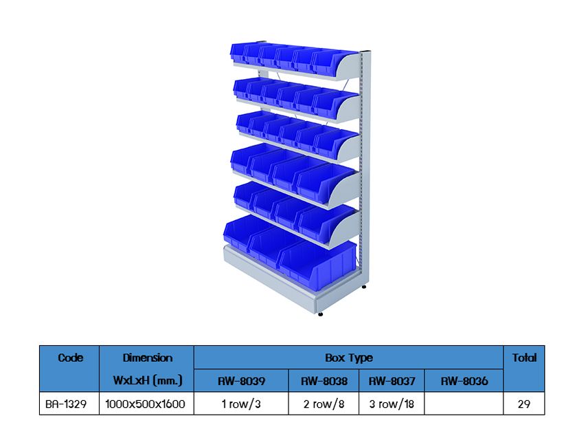 Box Shelf Storage Rack