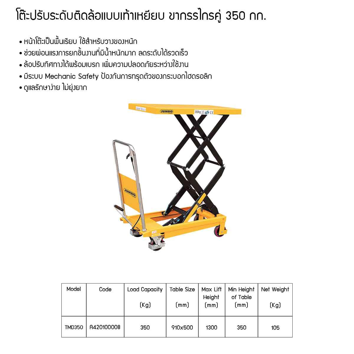 โต๊ะปรับระดับติดล้อ