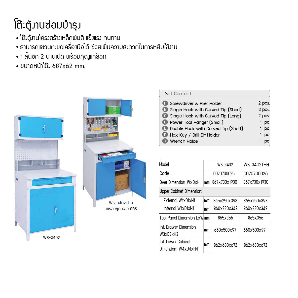 โต๊ะตู้งานซ่อม